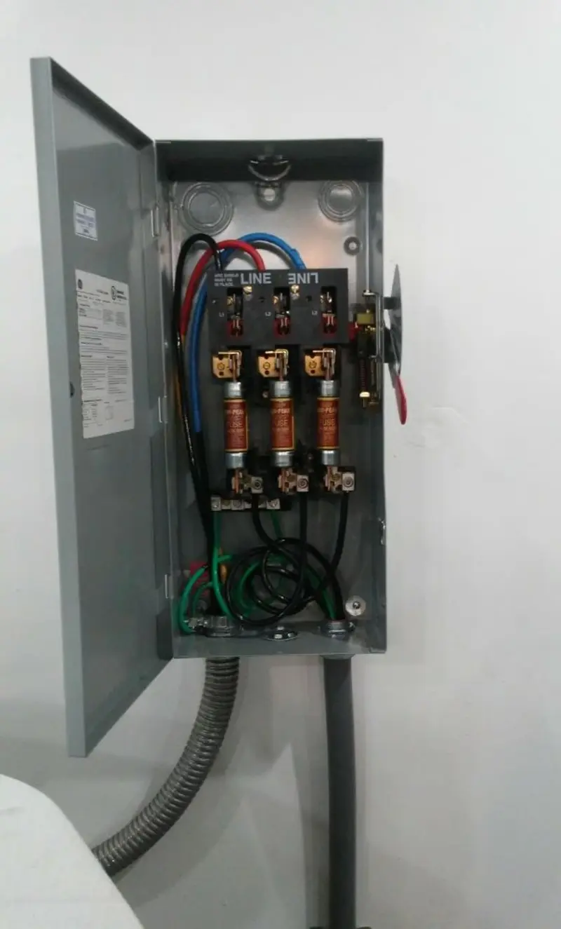 Three-phase disconnect switch installed for Electrical Wiring & Rewiring in Norfolk